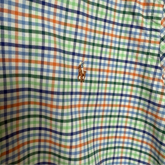 Ralph Lauren Men's 2XL Slim Fit Plaid Button-Down Shirt Multicolor Stretch - Picture 6 of 9